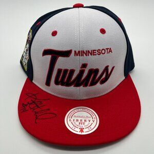 Minnesota Twins Hat Cap Snapback Adult OSFA Mitchell & Ness Hrbek Signed MLB NEW